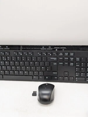 Amazon Basics wireless mouse and keyboard combo 2.4 GHz USB receiver MD023 MM023 - Image 1 of 4