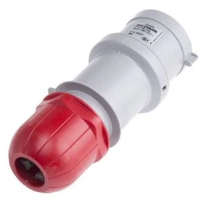 1 x RS Pro IP44 Red Cable Mount 3P+N+E Industrial Power Plug, Rated At 32A, 346 - Picture 1 of 1