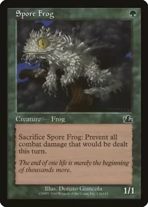 Magic The Gathering Magic The Gathering Spore Frog casi nuevo profecía PCY tarjeta vieja escuela - Imagen 1 de 3