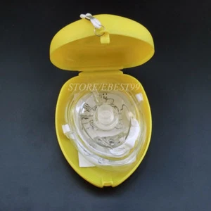 1x Gelb CPR Pocket Face Shield Reancitator Rescue cpr kit Gesichtsschutz - Bild 1 von 7