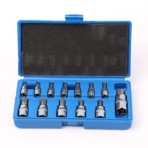 13 PC SAE Socket Rachet Wrench Set 1/4 3/8 1/2 in Drive Alan Allen Hex Key  Type - Picture 1 of 6