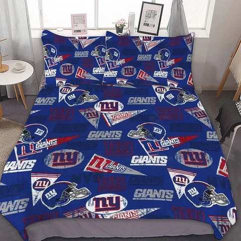 New York Giants Bedding Set Duvet/Comforter Cover Pillowcase Quilt Cover Gifts Cover