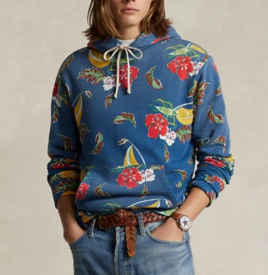 Moletom Polo Ralph Lauren Veleiro-Floral Lã MSRP $248 - Imagem 1 de 4