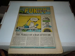 Funny Times Newspaper, Magazine  March, 1992  A Monthly Humor Review - Picture 1 of 8