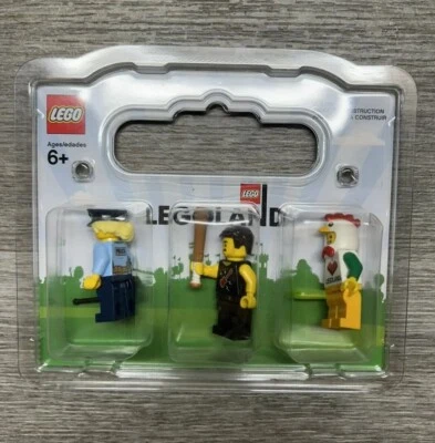 LEGO LEGOLAND 3 Pack Mini Figuras Minifiguras Policía, Rocker, Pollo Foto 1 de 2