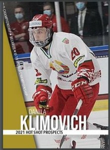 2021 Hot Shot Prospects Rookie DANILA KLIMOVICH Belarus (I Ship to Canada)