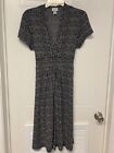 EUC!! WOMEN'S SIZE SMALL JACKLYN SMITH COLLECTION BLACK/WHITE SHORT SLEEVE DRESS