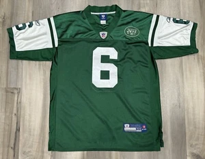 Camiseta de fútbol cosida Mark Sanchez Jets Reebok On Field para hombre 50 verde #6 New York - Imagen 1 de 6