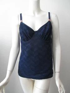 Tankini Fantasie Azul Ojales Crepúsculo Marsella Con Aros Talla EE. UU. 34G - Imagen 1 de 7