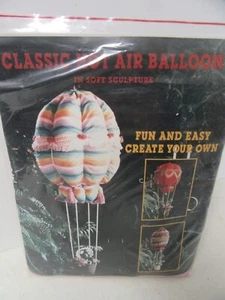 Vintage klassischer Heißluftballon weiche Skulptur Nähen Bastelset selber machen  - Bild 1 von 3