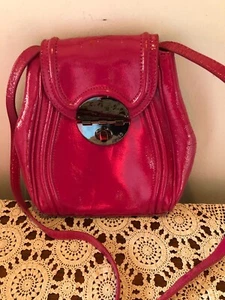 MIMCO Hot Pink Offbeat Patent Leather Crossbody Bag - Picture 1 of 8