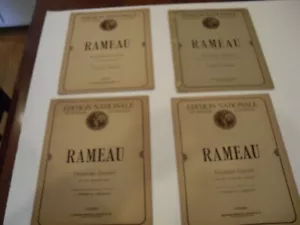 LOT 4 OF OLD VINTAGE CLASSICAL MUSIC SHEETS - RAMEAU CONCERTS SEE PICTURES - Picture 1 of 7