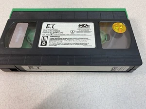 E.T. The Extra-Terrestrial VHS Vintage Video Cassette 1988 "Green Tape" ~ No Box - Picture 1 of 6