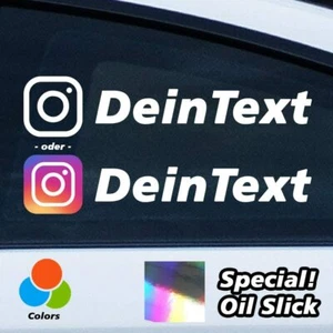 Instagram Wunschname, Hologramm - Farben - Größen 1 Stück - Picture 1 of 4