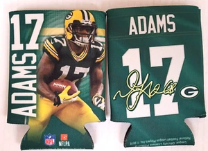 NFL Green Bay Packers - DAVANTE ADAMS - Can Cooler, Koozie, NEW (Set of 2) - Picture 1 of 2