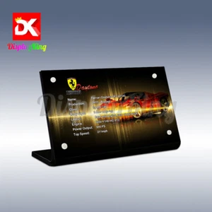 Display King - Display plaque for Lego Ferrari Daytona SP3 42143 (AU STOCK) - Picture 1 of 5