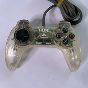 Hori Pad II Sony PlayStation PS1 Ergonomic Controller Wired Clear - Picture 1 of 8