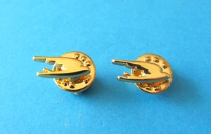 2, Martell Cognac Bird Logo Pin Badges. VGC. Unused. Brandy. - Picture 1 of 2