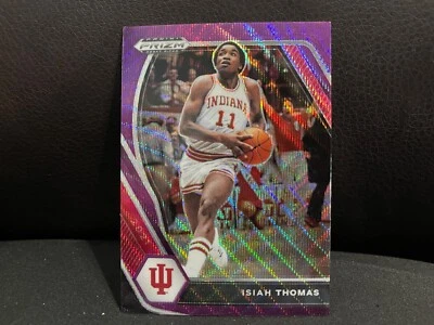 Pistones Panini Prizm Draft Purple Wave 2021 Isiah Thomas Prizm #36 Foto 1 de 2