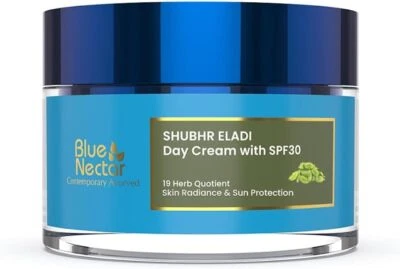 Blue Nectar Natural Face Moisturizer With SPF 30, Ayurvedic Brightening Day Fac