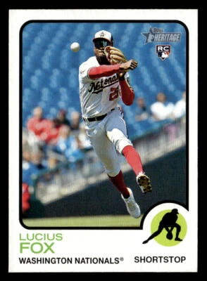 Lucius Fox 2022 Topps Heritage #618 Rookie Washington Nationals - Image 1 of 2