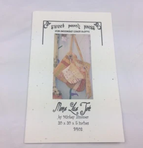 Sweet Porch Press From Sweetwater Cotton Shoppe Mona Lisa Tote Pattern - Picture 1 of 7