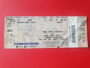 Used Ticket Baseball USA MLB 2013 New York Yankees vs New York Mets - Bild 1 von 1