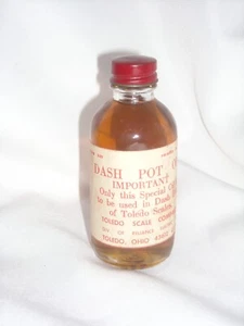 SELTENE ANTIKE TOLEDO SCALE OHIO TOPF ÖL GLAS FLASCHE ORIGINAL TOPF ÖL UM 1900 - Bild 1 von 2