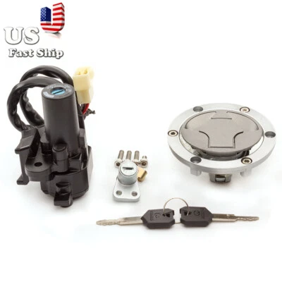 For Kawasaki Ninja 250R 2008-2012 2009 2010 11 Ignition Switch Gas Cap Lock Key - Image 1 of 4