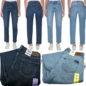 Calvin Klein Women High Rise Straight Leg Jean Light Blue Or Dark Blue U-Pick - Picture 1 of 11