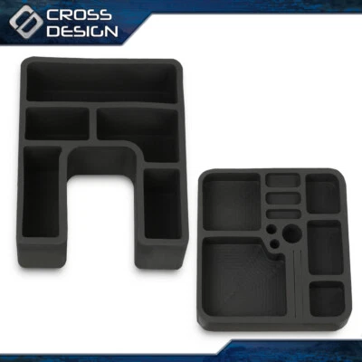 2pcs Floor Console Organizer Inserts Fit For Ford Bronco 78-96 F-150 F-250 F-350 - Image 1 of 4