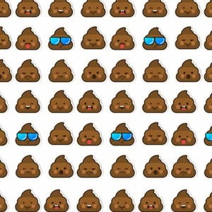 POOP POO EMOJI PRESENTE DIVERTIDO ENVOLTORIO REGALO PAPEL DE ENVOLVER - Imagen 1 de 1