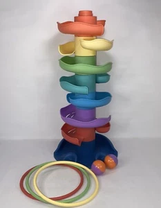 Ball Drop & Roll Swirling Tower, Stack, Drop & Go Ball Ramp Toy - Stack & Toss - Picture 1 of 18