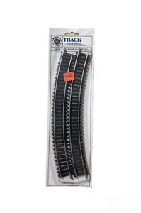 HO Scale Bachmann #44102 18" Radius Curved Track Nickel Silver Code 100 4 Pieces - Bild 1 von 4