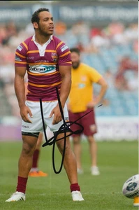 HUDDERSFIELD GIANTS HAND SIGNED LEROY CUDJOE 6X4 PHOTO 6. - Picture 1 of 1