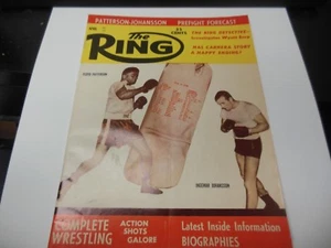 THE RING APRIL 1961 PATTERSON / JOHANSSON COVER BOXING MAGAZINE RARE COOL COLLEC - Picture 1 of 2