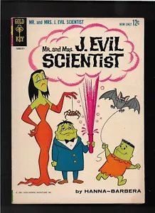1963 1. AUSGABE " Herr und Frau J. BÖSER WISSENSCHAFTLER " GOLD SCHLÜSSEL TV CARTOON COMIC BUCH - Bild 1 von 15