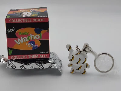 Виниловая фигурка Kidrobot Dunny Andy Warhol Banana 1,5 дюйма брелок - Изображение 1 из 4