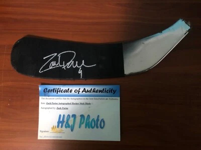 ZACH PARISE FIRMADO HOCKEY PALO HOJA NUEVA CAMISETA DEVILS autografiado con certificado de autenticidad Foto 1 de 4