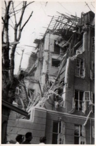 WWII Photo Destroyed Buliding Copenhagen Denmark Small Size 9x6cm World War 2 - Picture 1 of 2