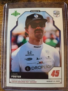 2025 Parkside Indycar Pronto Louis Foster sichert ROY Honors Nashville /320 #135 - Bild 1 von 2
