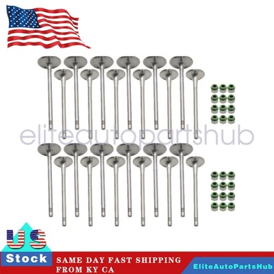 For VW Audi A4 S4 S5 A6 A7 A8 Q5 Q7 05 06-17 18 24x Intake & Exhaust Valves Set - Imagem 1 de 4