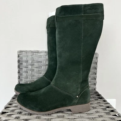 Botas de Mujer Eddie Bauer Talla 11 Nuevas Color Oscuro Loden Cuero Grano Foto 1 de 4