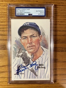 1980 Perez-Steele Bill Dickey HOF Postcard Auto PSA Auto Auth Autograph Yankees - Picture 1 of 2