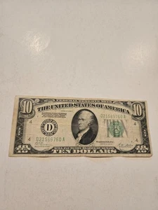 1928 B $10 dollar Redeemable in Gold Federal Reserve Bank Note, Cleveland Ohio - Picture 1 of 3