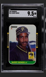 Donruss 1987 - Barry Bonds #361 (RC) SGC 9,5 - Imagen 1 de 2