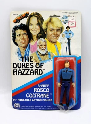 De colección. Figura Posable 1981 Mego Corp. Dukes of Hazzard Rosco Coltrane 3 3/4"/IOB Foto 1 de 3