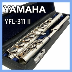 Yamaha Flute YFL-311 II 2 Case JP YFL311II YFL311 311II Silver Plated C Key  JP - Picture 1 of 10