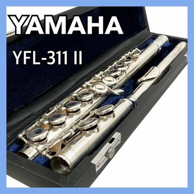 Yamaha Flute YFL-311 II 2 Case JP YFL311II YFL311 311II Silver Plated C Key  JP - Image 1 of 4