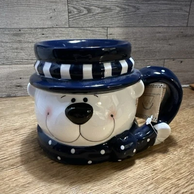 Christmas Snowmen Candle Wax Warmer  Crazy Mountain Height 4” Tall Width 6” New - Image 1 of 4